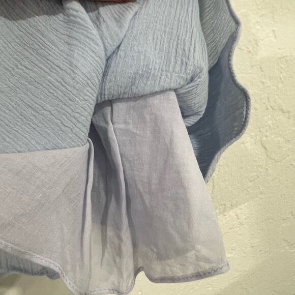 Rebecca Taylor Baby Blue Smocked Tank Top Size 8 - Picture 4 of 7